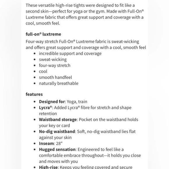 Lululemon sz 4 Wunder Under Hi-Rise Tight 28"
Embellished Multi great pre owned - Picture 11 of 11